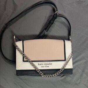kate spade Black and Cream Crossbody Bag